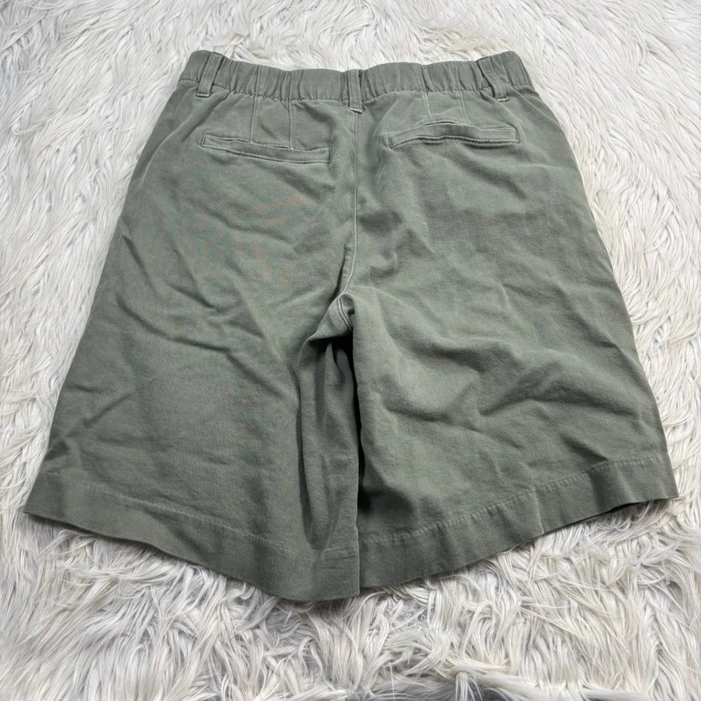American Eagle Women's 4 Green High Rise Trouser Shorts Bermuda Jorts Preppy